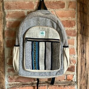 Pure Hemp full size backpack w laptop sleeve